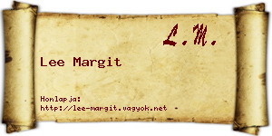 Lee Margit névjegykártya